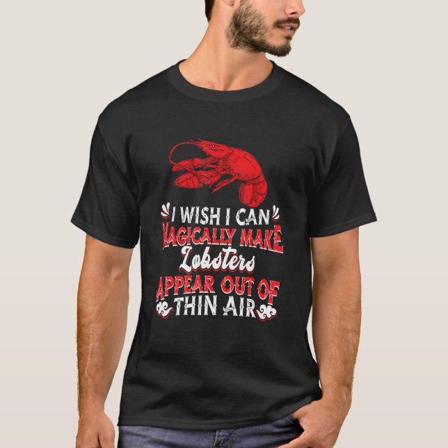 Red Lobster Seafood  Crustacean  Magic Lobster T-Shirt (Front)