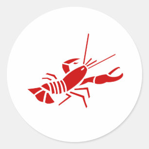 Red lobster stickers   Sealife theme