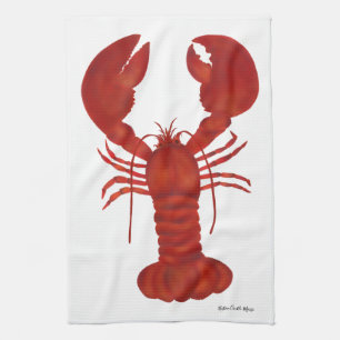 Red Lobster Tea Towel