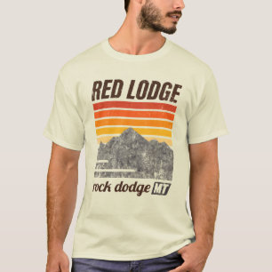 Red Lodge Montana Retro Mountain T-Shirt   Vintage