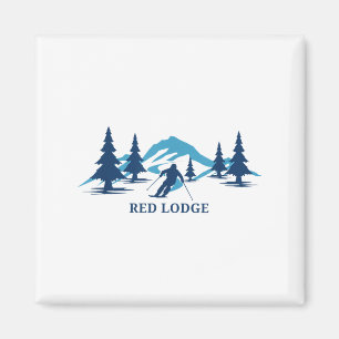 Red Lodge Montana Ski Resort Skiing Skier _1 Magnet
