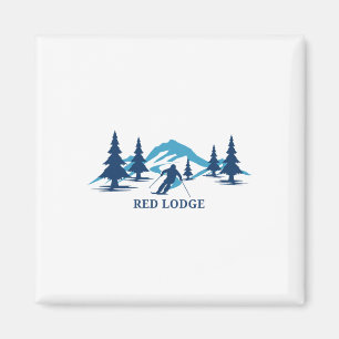 Red Lodge Montana Ski Resort Skiing Skier _1 Magnet