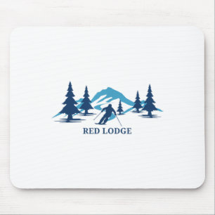 Red Lodge Montana Ski Resort Skiing Skier _1 Mouse Mat