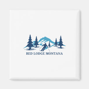 Red Lodge Montana Ski Resort Skiing Skier  Magnet