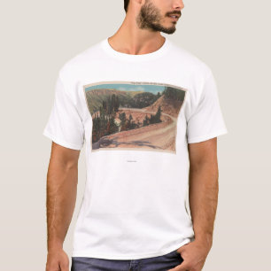 Red Lodge, MT - View of Mae West Curve T-Shirt
