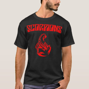 red logo best selling scorpions heavy metal music T-Shirt