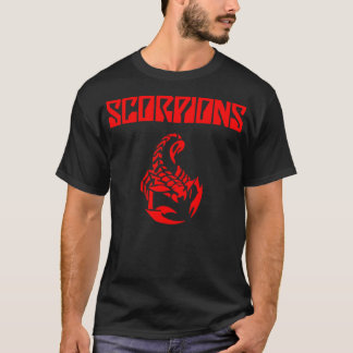 red logo best selling scorpions heavy metal music  T-Shirt