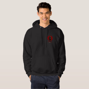 red logo hoodie