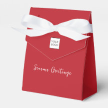 Red Logo Text Promotional Business Packaging