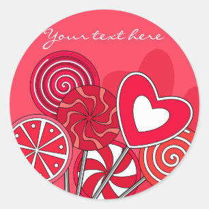 Red Lollipop Sticker