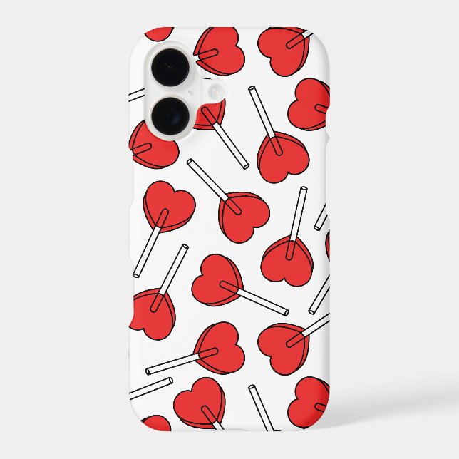 Red Lollipops, Heart Lollipops, Lollipop Pattern (Back)