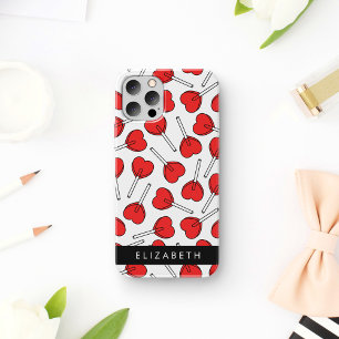 Red Lollipops, Heart Lollipops, Lolly, Your Name iPhone 12 Pro Case