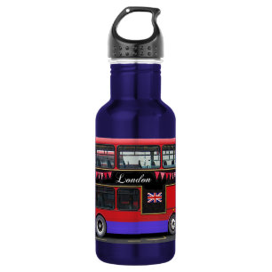 Red London Bus Double Decker 532 Ml Water Bottle