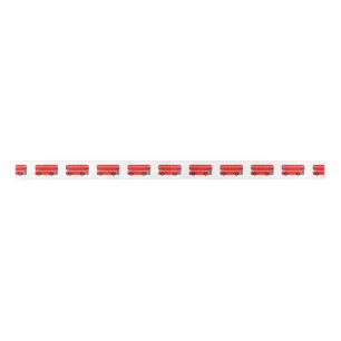 Red London Bus Satin Ribbon