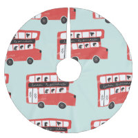 Red London Bus Vintage Pattern
