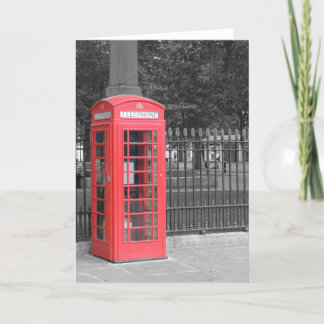 Red London Phonebox Greeting Card