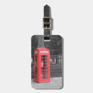 Red London Phonebox Luggage Tag