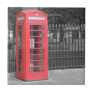 Red London Phonebox Tile