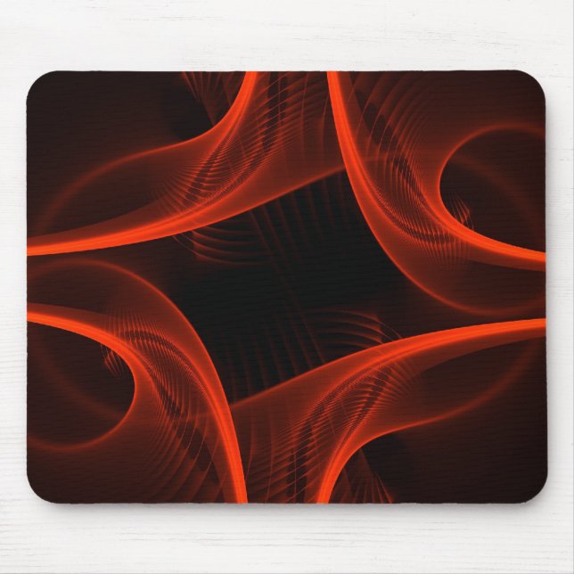 Red Loop Blades Mouse Mat (Front)