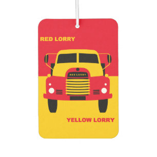 Red Lorry, Yellow Lorry Car Air Freshener