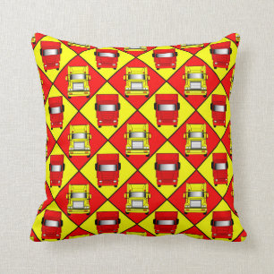 Red Lorry Yellow Lorry Cushion