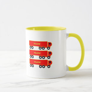 red lorry yellow lorry mug cup