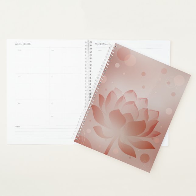 Red Lotus Glow Hardcover Planner (Display)