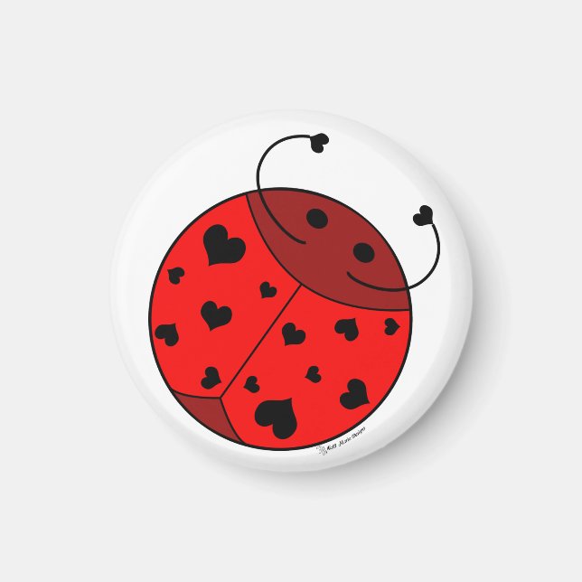 Red Love Bug- Magnet (Front)