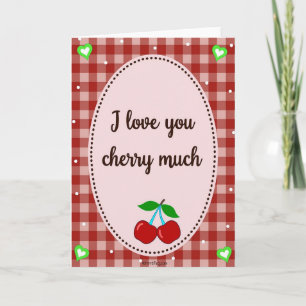 Red Love Cherry Much Card