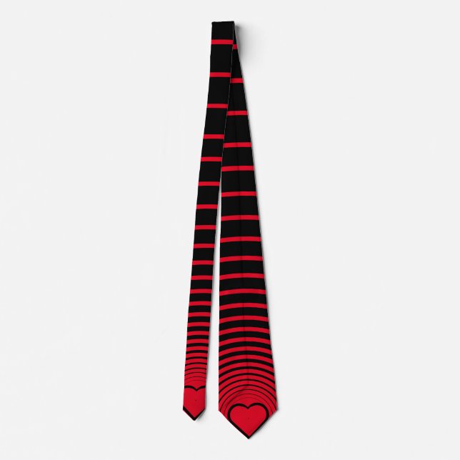 Red Love Circles - Add your favourite colours Tie (Back)