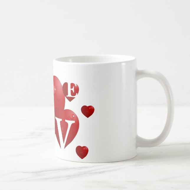 Red LOVE Coffee Mug (Right)
