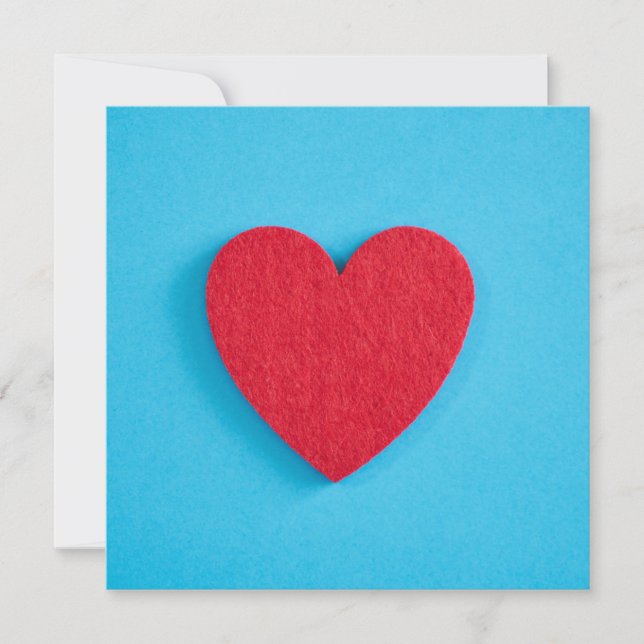 Red Love Heart Card (Front)
