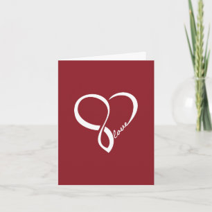 Red Love Heart Greeting Card