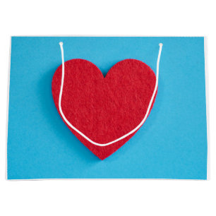 Red Love Heart Large Gift Bag
