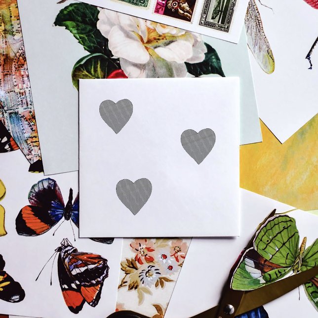 Red Love Heart Rubber Stamp (Creator Uploaded)