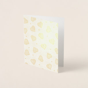 Red Love Hearts Foil Card