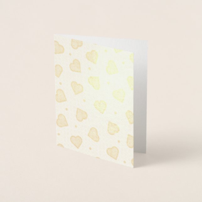 Red Love Hearts Foil Card (Front)