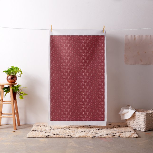 Red Love Infinity Custom Fabric (In Situ)