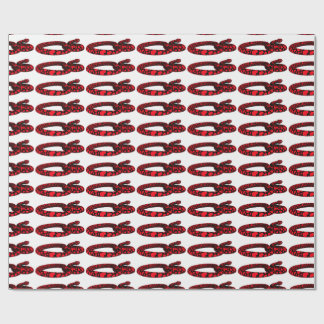 Red Love Snake Wrapping Paper