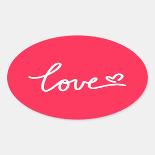 Red love stickers