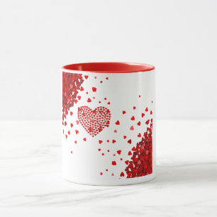 Red Lover's Hearts Mug