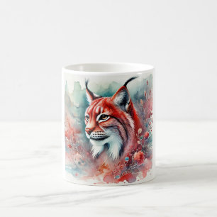 Red Lynx 010924AREF110 - Watercolor Coffee Mug