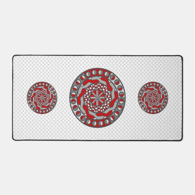Red Machinery Desk Mat (Front)