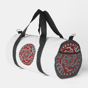 Red Machinery Duffle Bag