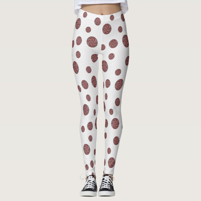 Red Machinery Leggings (Front)