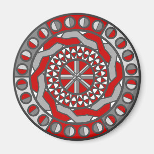 Red Machinery Magnet