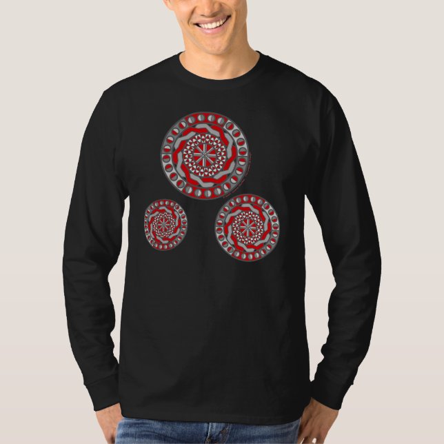 Red Machinery Men's Dark Shirt (Front)