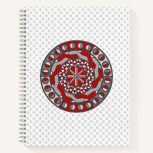 Red Machinery Spiral Notebook