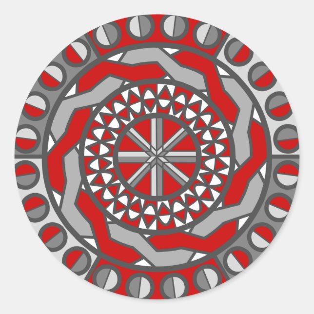 Red Machinery Sticker (Front)