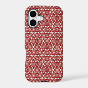Red Magic Star Hexagon Pattern iPhone 5 Case